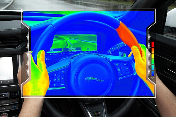 Jaguar Land Rover 'sensory steering wheel' helps keep drivers' eyes on the road 