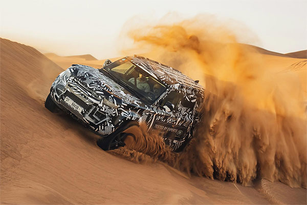 New Land Rover Defender prototype IFRC tests in Dubai's deserts | Latest step in development programme 